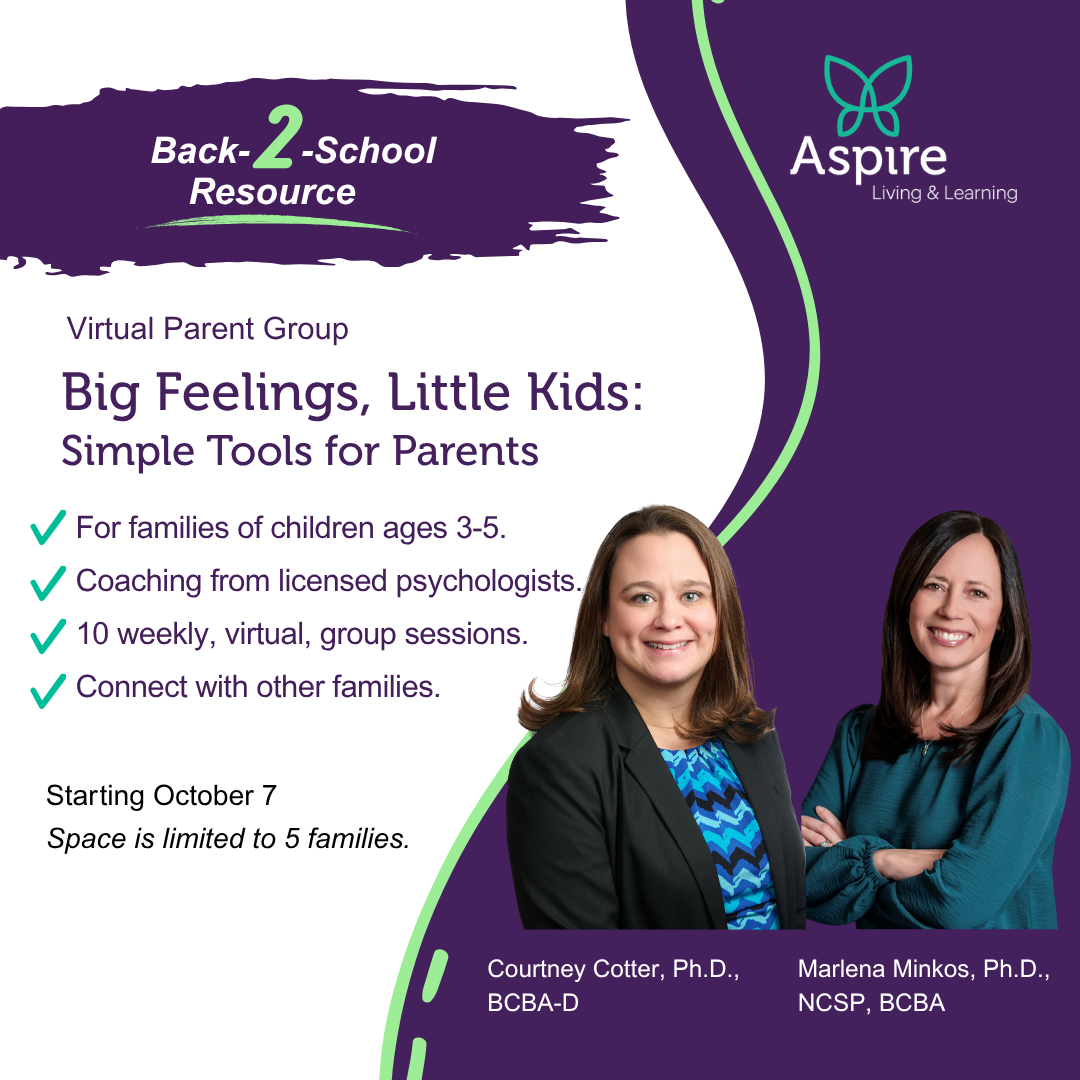 Virtual Parent Group. Big Feels, Little Kids: Simple Tools for Parents. For families of children ages 3-5. Coaching from licensed psychologists. 10 weekly, virtual, group sessions. Connect with other families. Starting October 7. Space is limited to 5 families. Learn more. Virtual Parent Group. Big Feels, Little Kids: Simple Tools for Parents. For families of children ages 3-5. Coaching from licensed psychologists. 10 weekly, virtual, group sessions. Connect with other families. Starting October 7. Space is limited to 5 families. Learn more.
